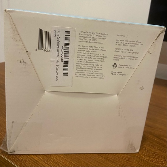 Soma - 6 Cup Glass Carafe Water Pitcher 1.35 Liters/48 Oz - NWT in Box - Picture 11 of 17